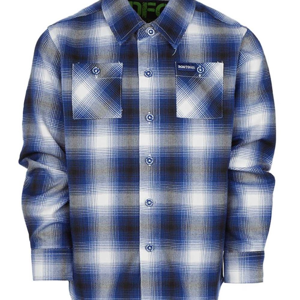 DIXXON DOGTOWN YOUTH Blue and White Flannel